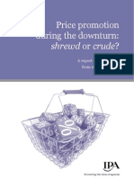Download IPA Price Promotion During the Downturn report by The IPA SN16288286 doc pdf