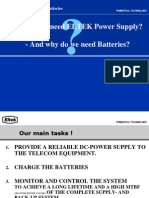 Abstract On DC Power Supply and Batteries