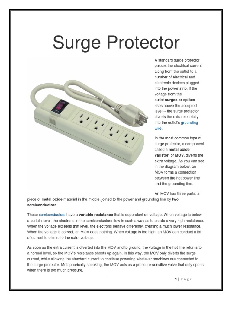 Surge Protector Electric Current Electricity Free 30day Trial