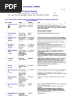 Architects and Designers in Gurgaon List | PDF | Delhi | New Delhi