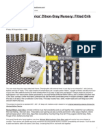 Sew4Home - Michael Miller Fabrics&#039 Citron-Gray Nursery - Fitted Crib Sheet - 2013-03-09