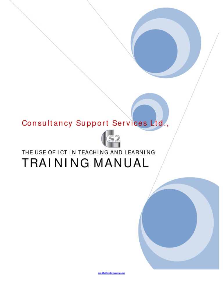 ICT Training Manual | Computer Program | Computer Data Storage