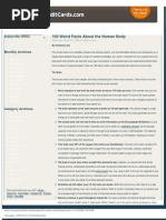 Download 100 Weird Facts About Your Body by Naren SN16290283 doc pdf