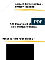 Supervisor Training Root Cause Investigations