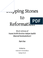 Stepping Stones To Reformation - Short Advices of Hazrat Mufti Ebrahim Salejee (D.B)