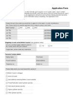 Batch Application Form- External