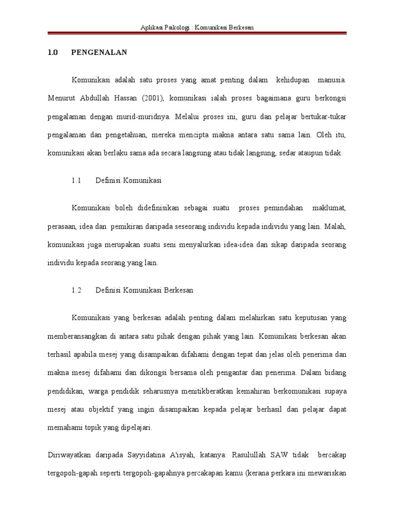 Komunikasi Berkesan Siap Pdf