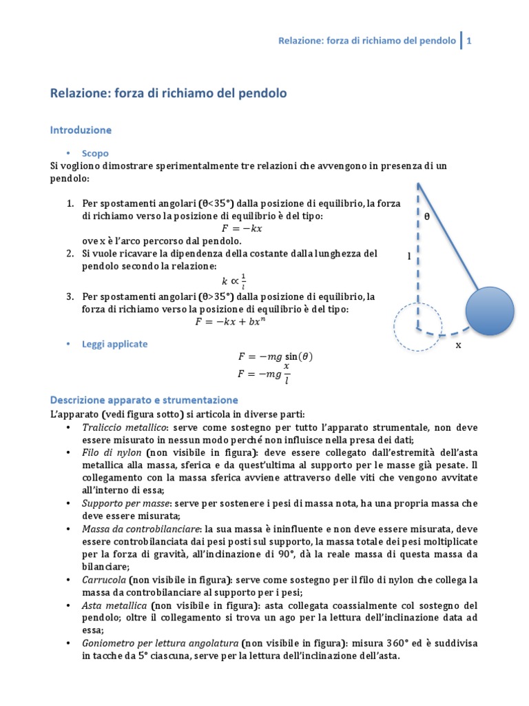 Relazione Di Fisica Sulla Molla Pdf