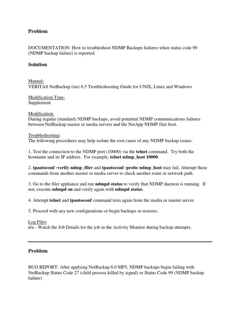 Code 99 | PDF | Troubleshooting | Backup