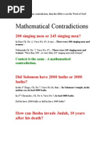 Download Mathematical Contradictions in the Bible by SEMhaji SN16295702 doc pdf