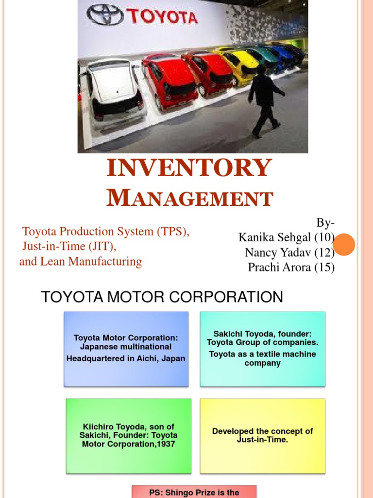 Toyota Inventory Management | PDF | Lean Manufacturing | Process ...