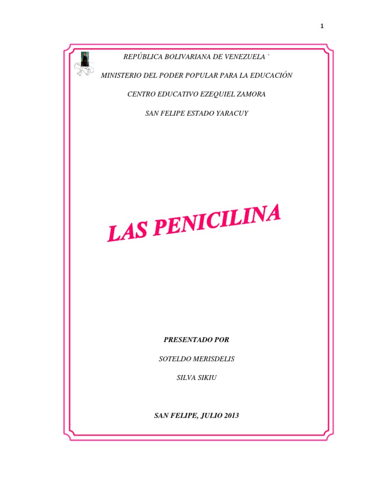 Meris Sikiu Penicilina Es Este Bienestar Medicina