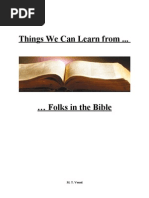 Download Things We Can Learn From Folks in the Bible by mcdozer SN16297814 doc pdf