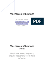 Mechanical Vibrations: DR Richard Loubser