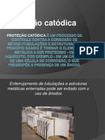 Proteção de tubulações por catódica