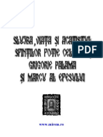 Vasilisc Hristea - Slujba, Viata Si Acatistul Sfintilor Ierarhi Fotie Cel Mare, Grigorie Palama Si Marcu Al Efesului