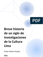 83997624 Breve Historia de Un Siglo de Investigaciones de La Cultura Lima
