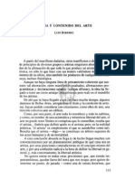 1. Forma y Contenido Del Arte, Luis Borobio