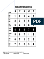 M T W H F: 7 Period Rotation Schedule