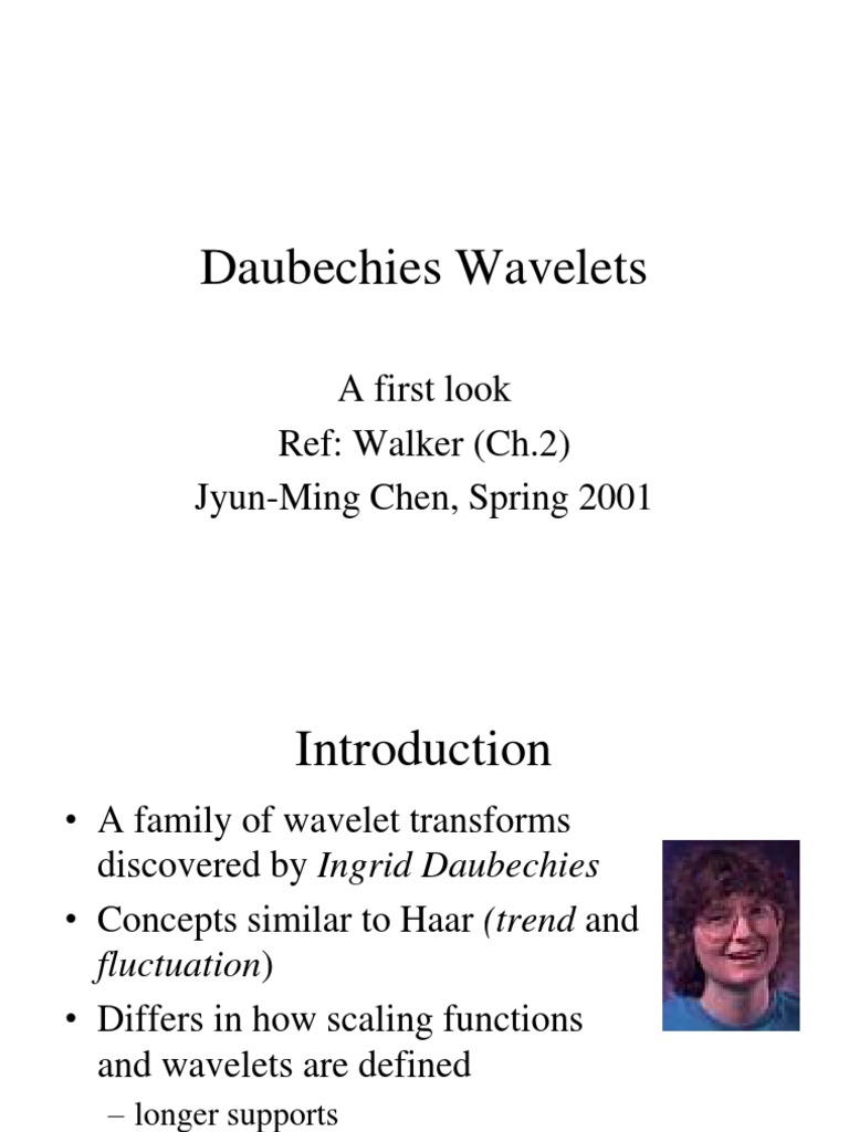 Daubechies | PDF