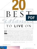 Islands Magazine Best Islands to Live on 2007