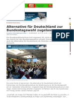 Alternative für Deutschland zur Bundestagswahl zugelassen _ DEUTSCHE WIRTSCHAFTS NACHRICHTEN