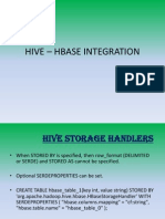 2.hive - Hbase Integration
