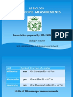 Microscopic Measurements: As Biology