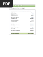 The Cost of Your Time If You Are Employed: Instructions: Amend The Numbers in