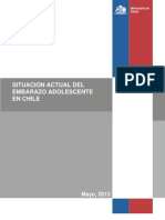 Situación Actual Del Embarazo Adolescente en Chile: Mayo, 2013