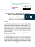 Action Event Retrieval From Cricket Video Using Audio Energy Feature For Event Summarization