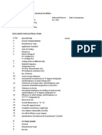 Technical Schedule - Power, Chemicals & Utilities