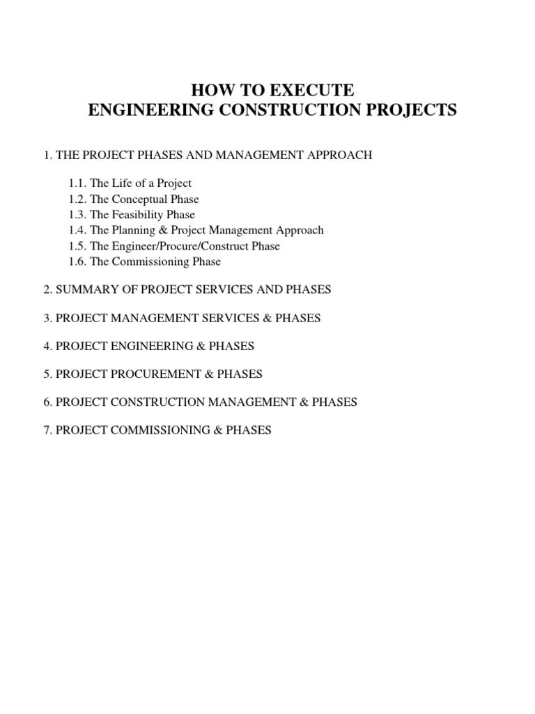 An Overview of How | PDF | Project Management | Construction Management