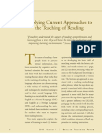 Applying Current Approaches To The Teaching of Reading