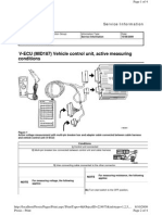V-ECU (MID187) Vehicle Control Unit, Active Measuring Conditions