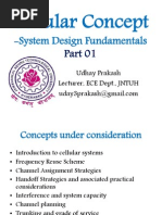 Cellular Concept- Part 01 Udhay Prakash Jntuh