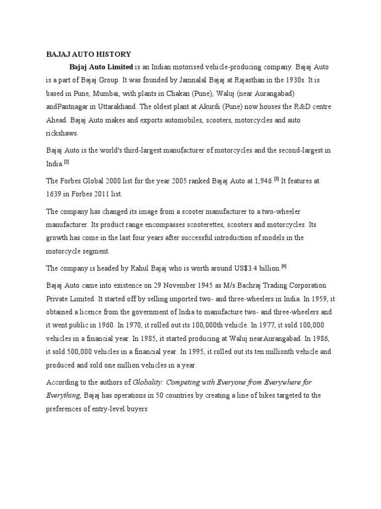 Bajaj Auto Pdf Vehicles Motor Vehicle
