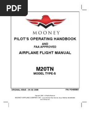 Mooney Mtn Acclaim Type S Pilot S Operating Handbook And Airplane Flight Manual Pilot Aeronautics Federal Aviation Administration