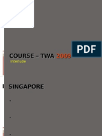Course - TWA 2009