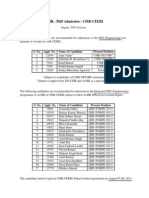 Result PHD Engg Aug13 PDF