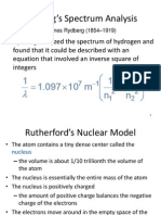 Rydberg's Spectrum Analysis