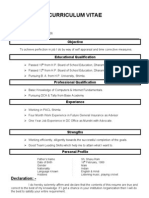 Curriculum Vitae: Kesar Singh