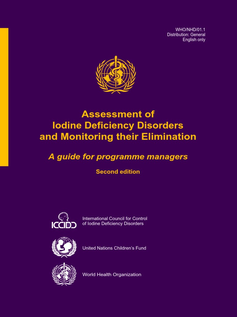Assessment of Iodine Deficiency Disorders and Monitoring Their ...