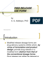 Modified Release Dosage Form