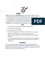 Aspirin: Aspirin, Also Known As Acetylsalicylic Acid, Is A