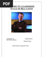 Download Leadership Style of Billgates by Dhananjay Kumar SN16315025 doc pdf