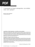 A prostituição no Brasil contemporâneo - um trabalho como outro qualquer