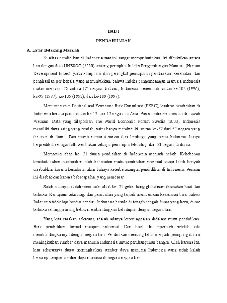 Makalah Pendidikan Di Indonesia