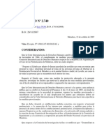 Dto 2740 base nuevo marco institucional Mza pos caso cárceles