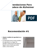 Recomendaciones para Quien Padece de Alzheimer